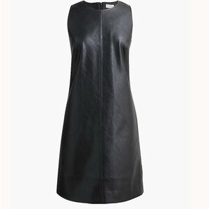 J. Crew Black Leather Dress